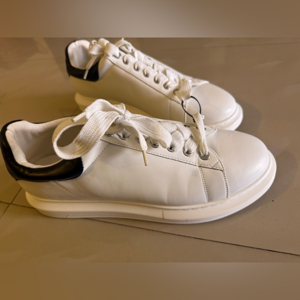 STEVE MADDEN FROSTED WHITE   And Black  SNEAKERS  MEN'S US Size 14 M - Picture 12 of 16